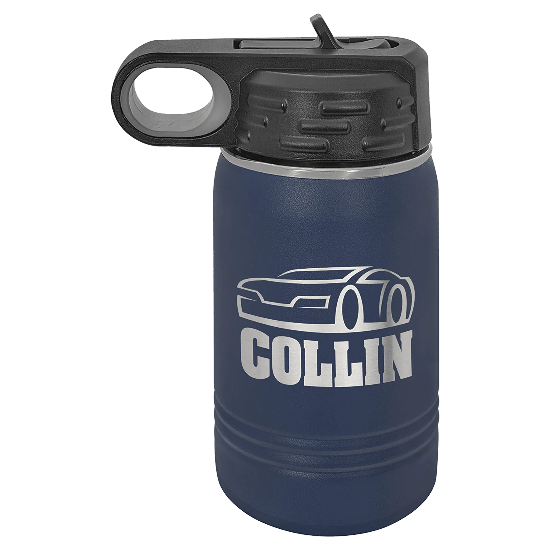 12oz Navy Blue Water Bottles