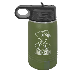 12oz Olive Green Water Bottles