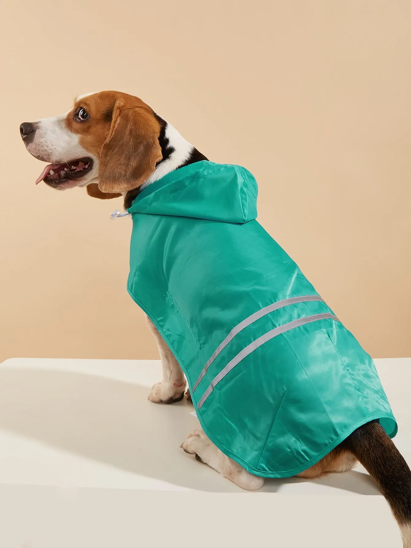 1pc Hooded Pet Raincoat