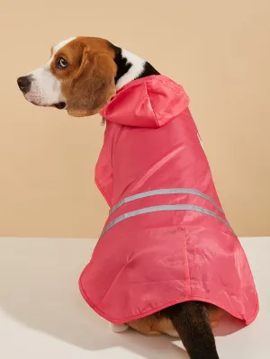 1pc Hooded Pet Raincoat
