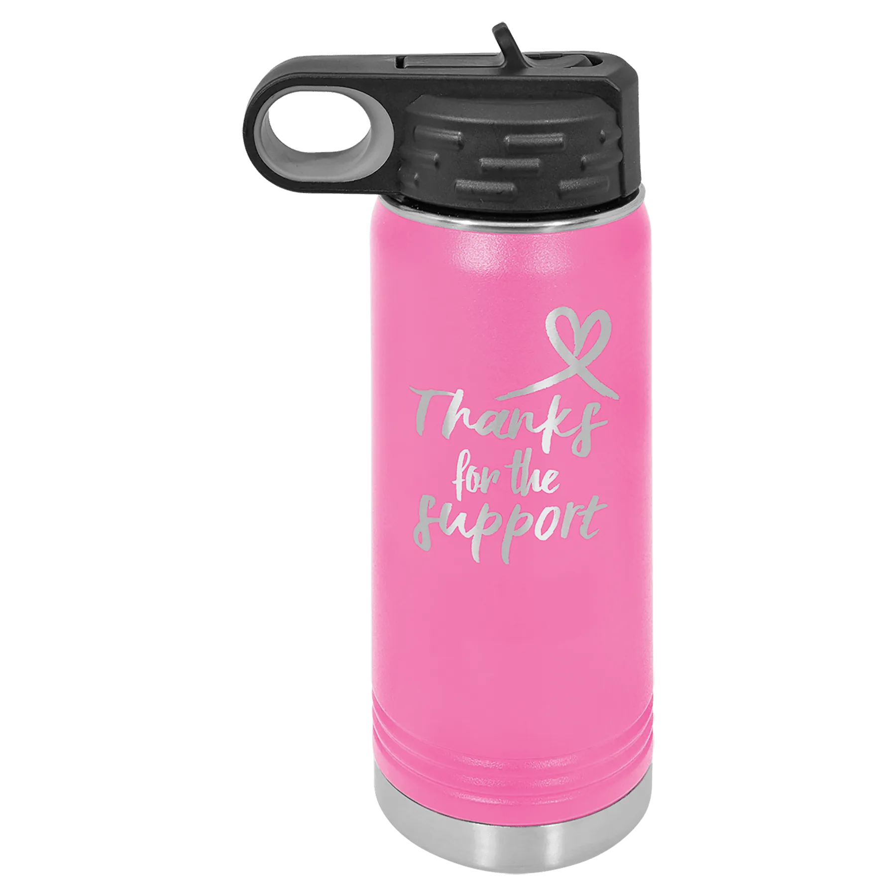 20oz Pink Stainless Water Bottles