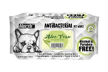 AbsorbPlus Wipes (Antibacterial) - Aloe Vera (80 Pack)