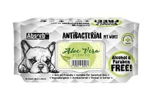 AbsorbPlus Wipes (Antibacterial) - Aloe Vera (80 Pack)