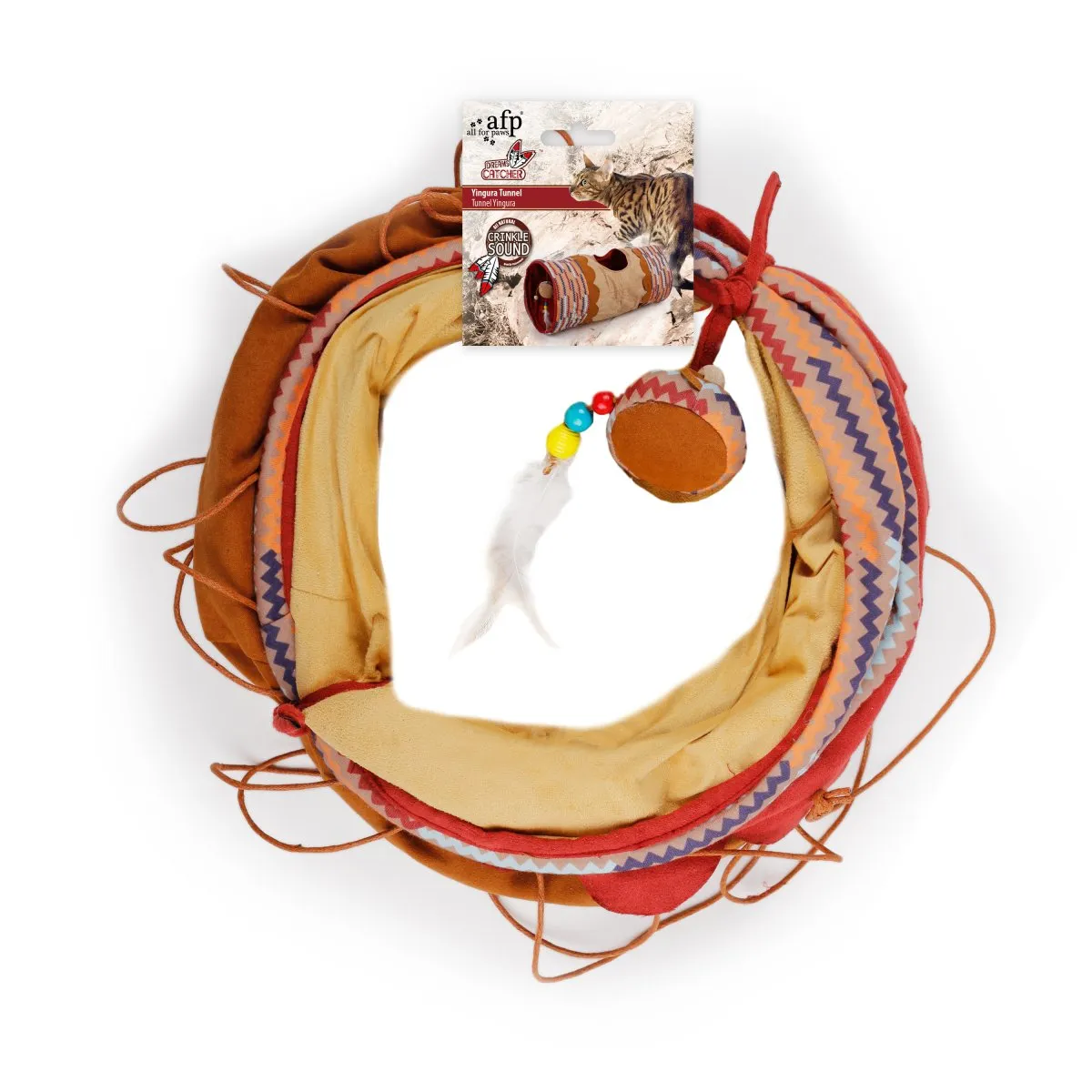 All For Paws Dream Catcher Yingura Tunnel Sand／Beige