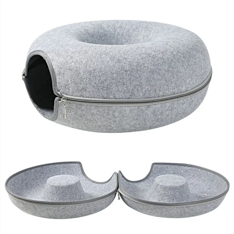 Cat Tunnel Bed, Cat Cave Bed ,Peekaboo Beds for Indoor Cats