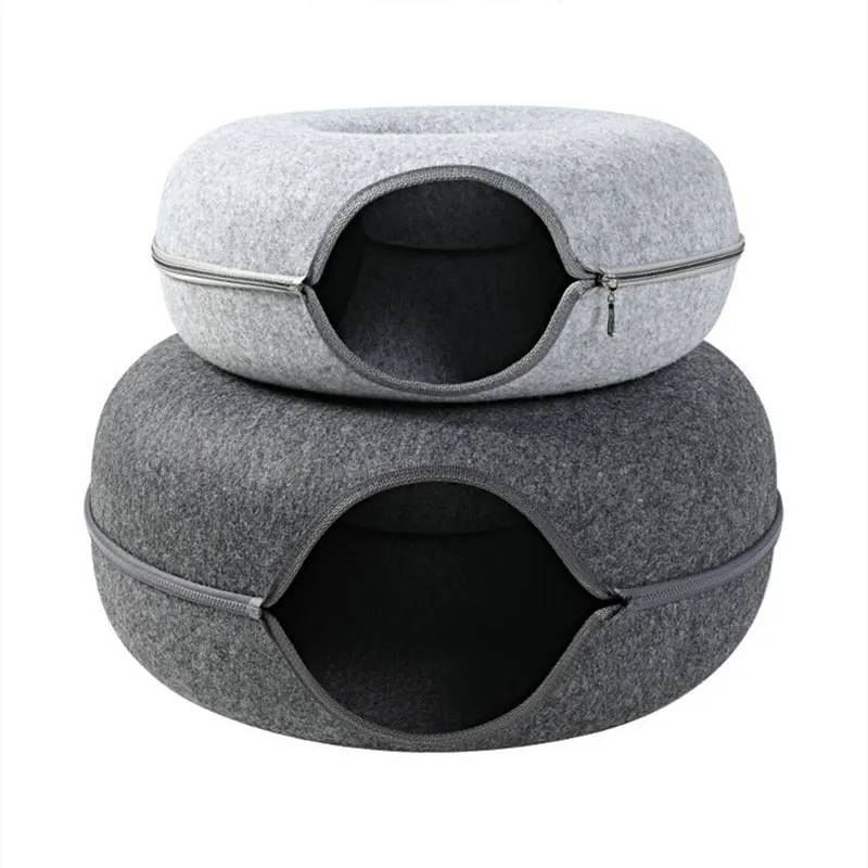 Cat Tunnel Bed, Cat Cave Bed ,Peekaboo Beds for Indoor Cats