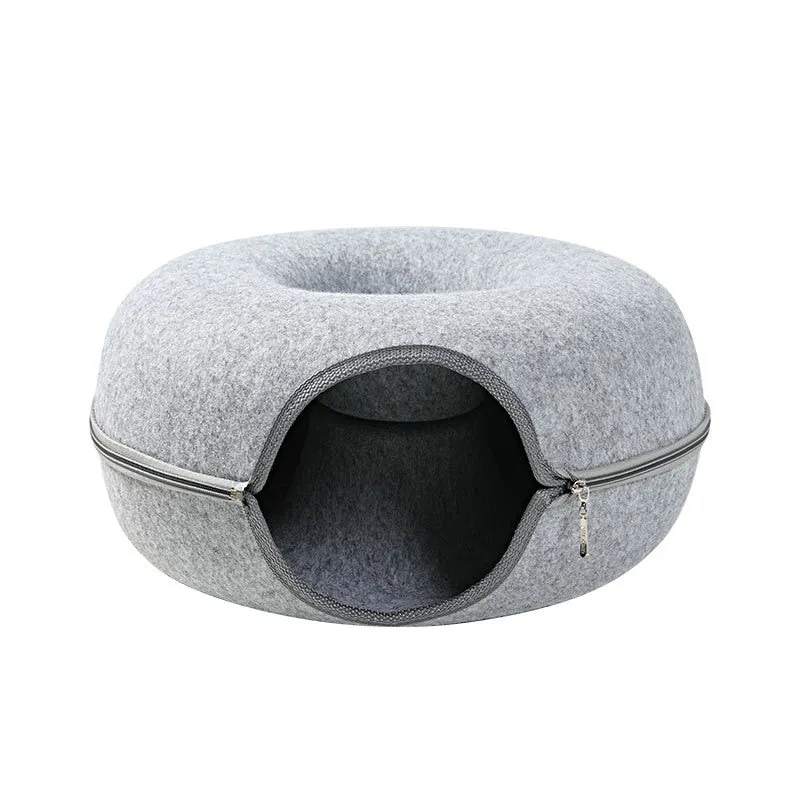 Cat Tunnel Bed, Cat Cave Bed ,Peekaboo Beds for Indoor Cats