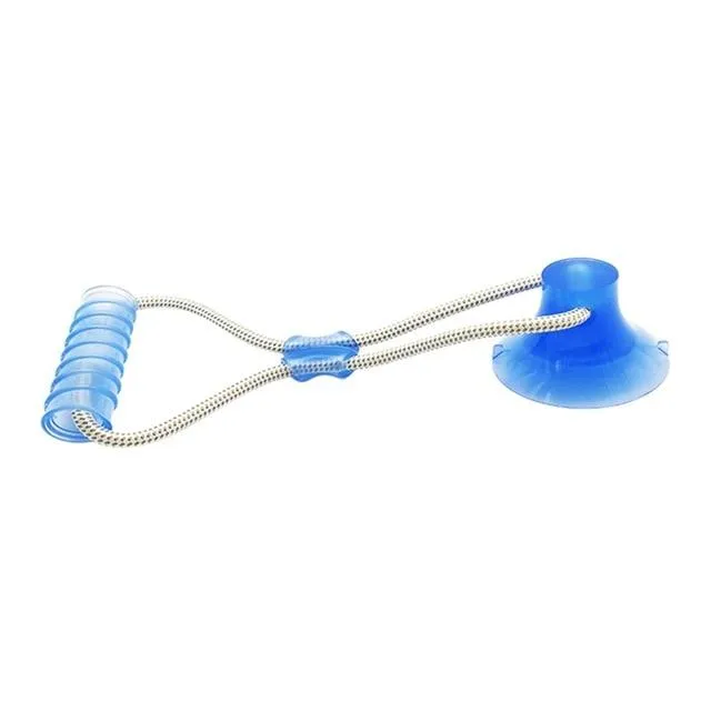 Dog Suction Cup Ball, Tug Toy - Adheres to floor or wall - Interactive Chew Toy