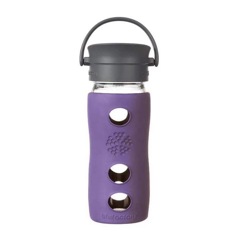 Lifefactory 12oz Glass Coffee Travel Mug w/ Cafè Cap and Insulating Sleeve