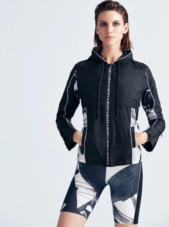 Morgan Abstract Print/Black Jacket