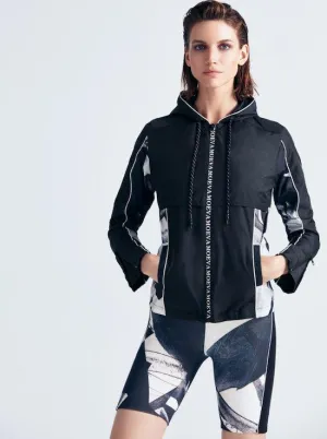 Morgan Abstract Print/Black Jacket