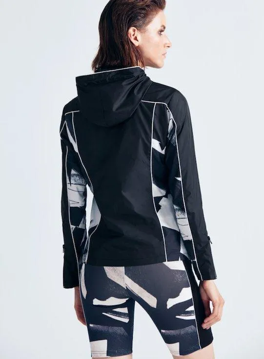 Morgan Abstract Print/Black Jacket