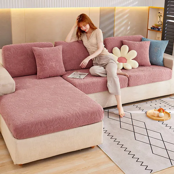 Stretch jacquard velvet sofa cover non-slip simple modern sofa cover