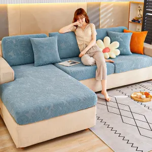 Stretch jacquard velvet sofa cover non-slip simple modern sofa cover