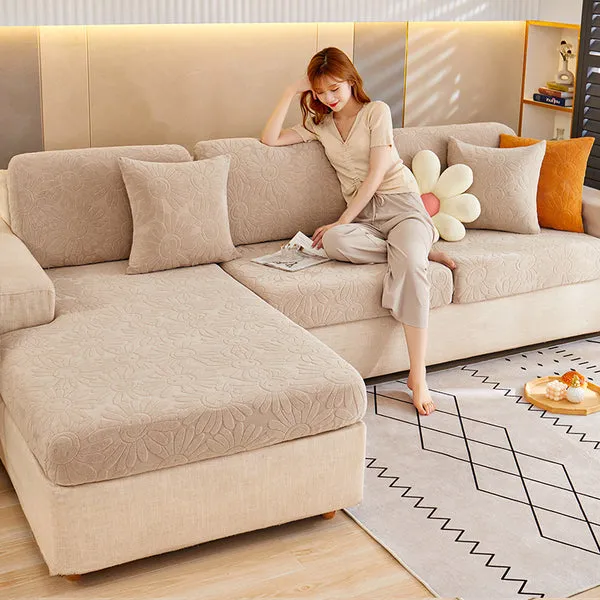 Stretch jacquard velvet sofa cover non-slip simple modern sofa cover