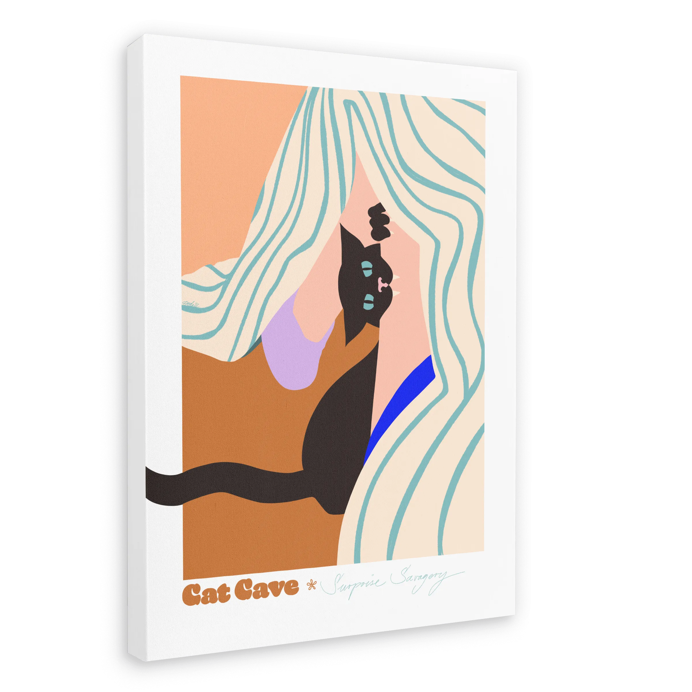 Surprise Savagery Matte Canvas Print