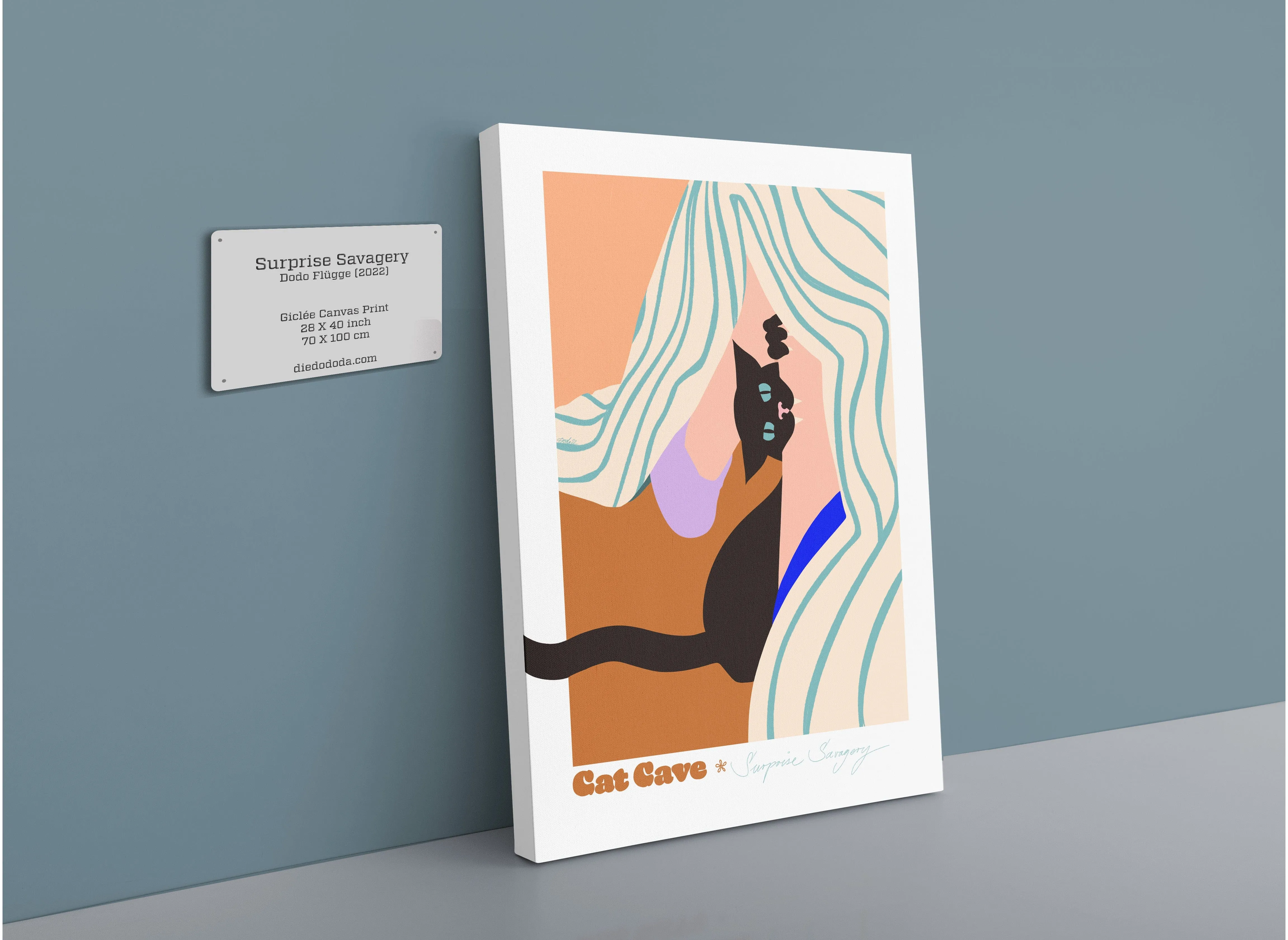 Surprise Savagery Matte Canvas Print